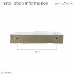 Buy 😀 Swiss Madison Chateau 30" Right Side Faucet Wall-Mount Bathroom Sink, Left-Side Faucet ❤️ -Bathroom Sinks Shop ce6133ad0179793c 5134 w800 h800 b1 p0