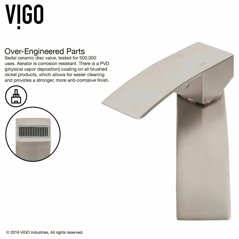 Outlet ๐ฅ VIGO Magnolia Matte Stone Vessel Sink With Duris Vessel Faucet, Brushed Nickel ๐ 17 Outlet ๐ฅ VIGO Magnolia Matte Stone Vessel Sink With Duris Vessel Faucet, Brushed Nickel ๐ - Image 15