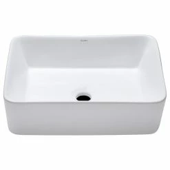 New 👏 Elite Sinks Elanti Collection Porcelain Tall Edge Deep Basin Rectangular Vessel Sink 🎉