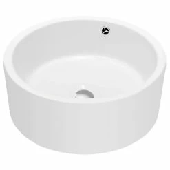 Best Sale 💯 Dawn Kitchen & Bath Products, Inc Dawn Vessel Above-Counter Cylinder Ceramic Art Basin With Overflow 🌟