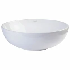 Deals ✔️ EAGO 18" Round Ceramic Above Mount Bathroom Basin Vessel Sink 🔔 -Bathroom Sinks Shop d3d190b90cf53f0a 6520 w800 h800 b1 p0
