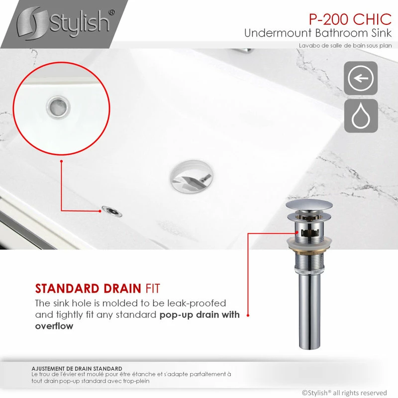 Best Sale ✨ STYLISH 20" Porcelain Rectangular Undermount Bathroom Sink With Overflow ⌛ 8 Best Sale ✨ STYLISH 20" Porcelain Rectangular Undermount Bathroom Sink With Overflow ⌛ - Image 6