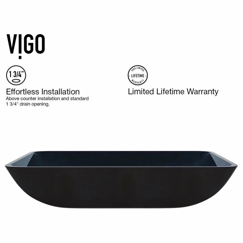 Hot Sale ๐ VIGO Rectangular Turquoise Water Glass Vessel Bathroom Sink And Niko Faucet Set ๐ฏ 11 Hot Sale ๐ VIGO Rectangular Turquoise Water Glass Vessel Bathroom Sink And Niko Faucet Set ๐ฏ - Image 9
