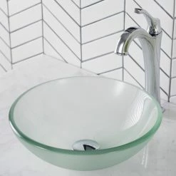 Top 10 🧨 Kraus USA, Inc. Frosted 14" Glass Vessel Bathroom Sink 🎉 -Bathroom Sinks Shop d641e05800e5e71e 3126 w800 h800 b0 p0