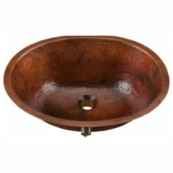 Best Pirce ๐ฅ SINKOLOGY Freud 20" Handmade Undermount Copper Bath Sink With Overflow ๐