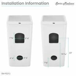 Flash Sale ๐ Swiss Madison Concorde One Piece Pedestal Sink โค๏ธ 22 Flash Sale ๐ Swiss Madison Concorde One Piece Pedestal Sink โค๏ธ -Bathroom Sinks Shop da21565900b6598b 6299 w800 h800 b1 p0