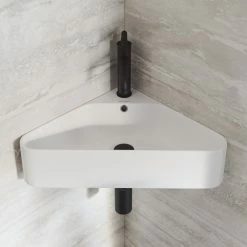 Deals 🎁 Swiss Madison St Tropez Corner Wall Hung Sink 🔥
