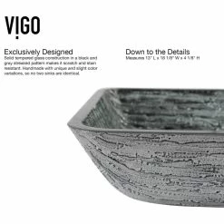 Best Sale ๐ VIGO Rectangular Titanium Glass Vessel Bathroom Sink ๐ 14 Best Sale ๐ VIGO Rectangular Titanium Glass Vessel Bathroom Sink ๐ -Bathroom Sinks Shop dee1259c0f59fa4d 9257 w800 h800 b1 p0