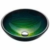 New 🔔 Kraus USA, Inc. Nature Series 17" Round Green Glass Vessel 19mm Thick Bathroom Sink 👍 -Bathroom Sinks Shop df5167b600e5e79a 3188 w800 h800 b1 p0