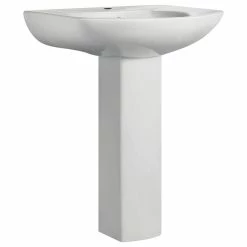 Best Sale โจ Swiss Madison Chateau Pedestal Bathroom Sink Round With Single Faucet Hole ๐คฉ