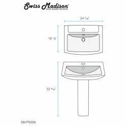 Discount ๐ Swiss Madison Sublime Pedestal Bathroom Sink Rectangular With Single Faucet Hole ๐ 25 Discount ๐ Swiss Madison Sublime Pedestal Bathroom Sink Rectangular With Single Faucet Hole ๐ -Bathroom Sinks Shop dfe17fc200b6585e 4920 w800 h800 b1 p0