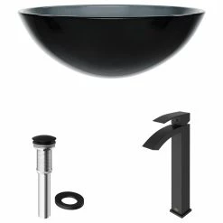 Best deal ๐คฉ VIGO Sheer Black Glass Vessel Sink And Duris Faucet Set, Matte Black ๐ 26 Best deal ๐คฉ VIGO Sheer Black Glass Vessel Sink And Duris Faucet Set, Matte Black ๐ -Bathroom Sinks Shop e181c2c80e9ed932 2907 w800 h800 b1 p0