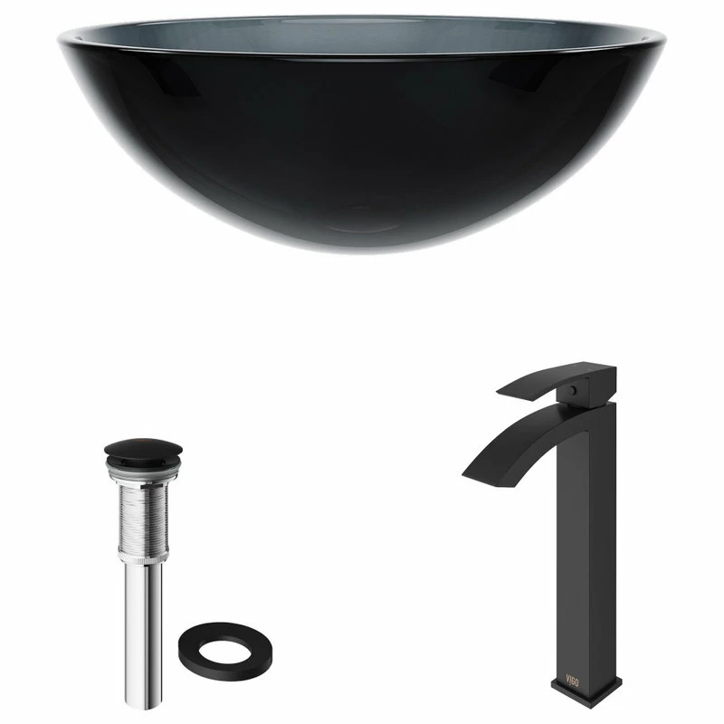 Best deal ๐คฉ VIGO Sheer Black Glass Vessel Sink And Duris Faucet Set, Matte Black ๐ 10 Best deal ๐คฉ VIGO Sheer Black Glass Vessel Sink And Duris Faucet Set, Matte Black ๐ - Image 8