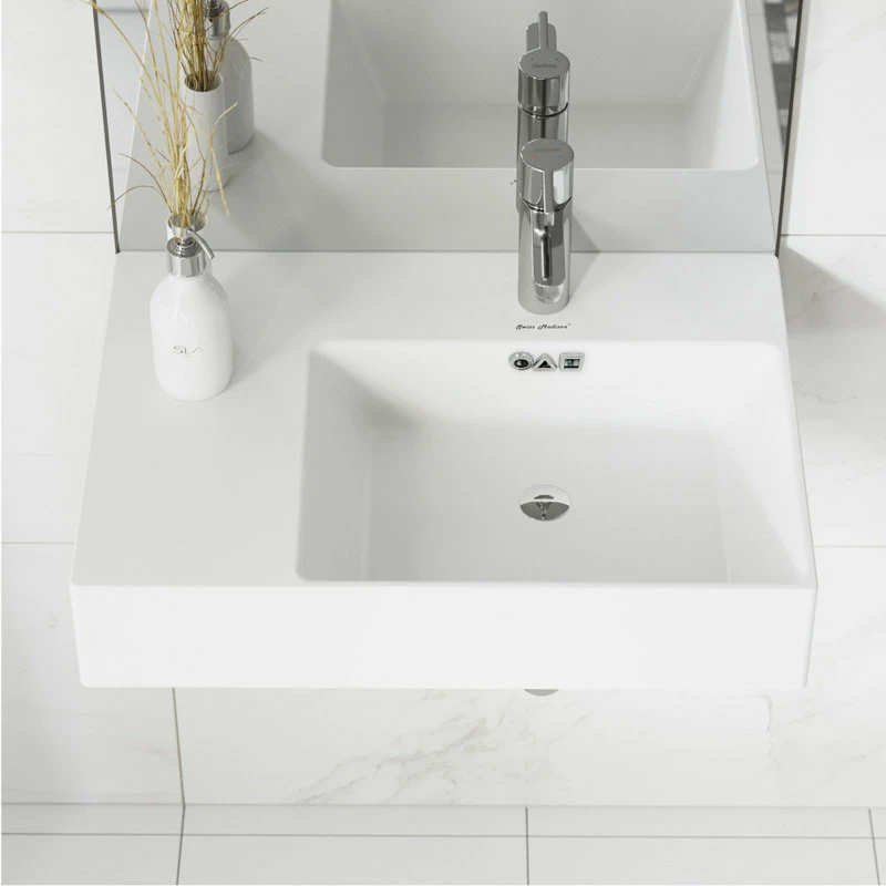 Buy ๐งจ Swiss Madison St. Tropez 24"x18" Ceramic Wall Hung Sink With Right Side Faucet Mount ๐คฉ 3 Buy ๐งจ Swiss Madison St. Tropez 24"x18" Ceramic Wall Hung Sink With Right Side Faucet Mount ๐คฉ