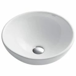 Hot Sale 🎉 Kraus USA, Inc. Elavo Ceramic Round Vessel White Sink 🤩 -Bathroom Sinks Shop e1d1c9b10254a7a5 6285 w800 h800 b1 p0