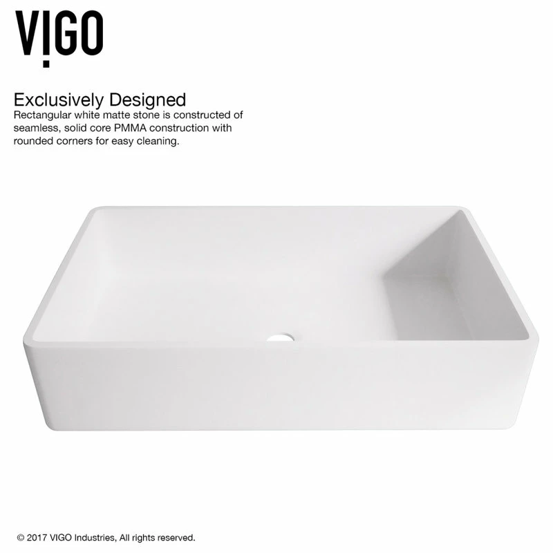 Outlet ๐ฅ VIGO Magnolia Matte Stone Vessel Sink With Duris Vessel Faucet, Brushed Nickel ๐ 11 Outlet ๐ฅ VIGO Magnolia Matte Stone Vessel Sink With Duris Vessel Faucet, Brushed Nickel ๐ - Image 9