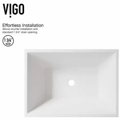 Cheap ✔️ VIGO Vinca Handmade Matte Stone Vessel Sink Set With Vessel Faucet ❤️ -Bathroom Sinks Shop e53125210e9edab4 2987 w800 h800 b1 p0