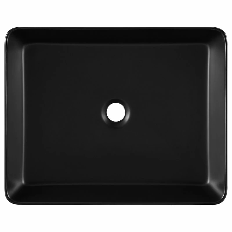 Discount โญ Swiss Madison Concorde Rectangle Ceramic Vessel Sink, Matte Black ๐ 7 Discount โญ Swiss Madison Concorde Rectangle Ceramic Vessel Sink, Matte Black ๐ - Image 5