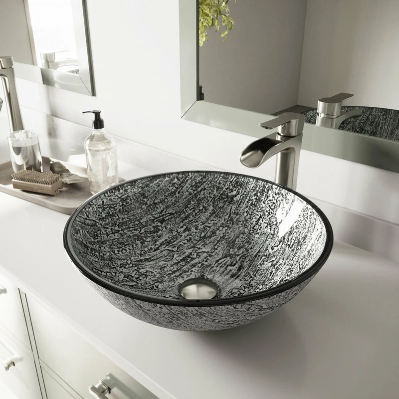 Top 10 🥰 VIGO Titanium Glass Vessel Bathroom Sink And Niko Faucet Set ❤️ 7 Top 10 🥰 VIGO Titanium Glass Vessel Bathroom Sink And Niko Faucet Set ❤️ - Image 5