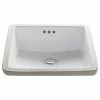 New 🎉 Kraus USA, Inc. Elavo Ceramic Square Undermount Bathroom Sink, White ⭐