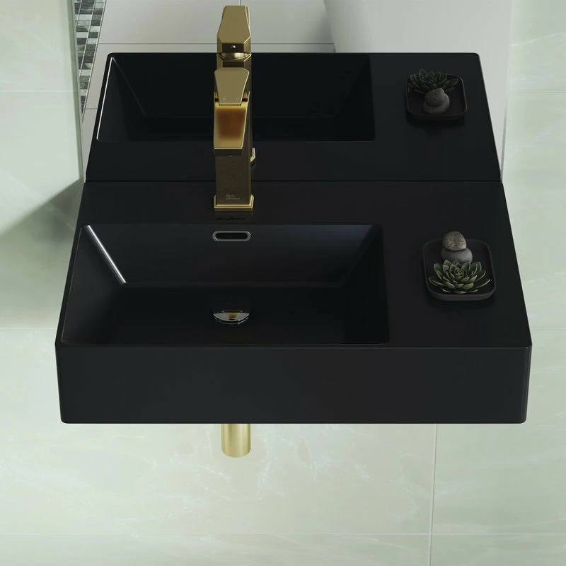 Cheapest ๐ฏ Swiss Madison St. Tropez 24"x18" Ceramic Wall Hung Sink With Left Faucet Mount, Matte Black ๐ 8 Cheapest ๐ฏ Swiss Madison St. Tropez 24"x18" Ceramic Wall Hung Sink With Left Faucet Mount, Matte Black ๐ - Image 6