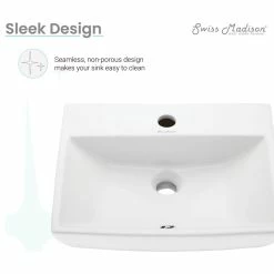 Flash Sale 🥰 Swiss Madison Sublime Compact Ceramic Wall Hung Sink 😉 -Bathroom Sinks Shop e97186030230b374 7492 w800 h800 b1 p0