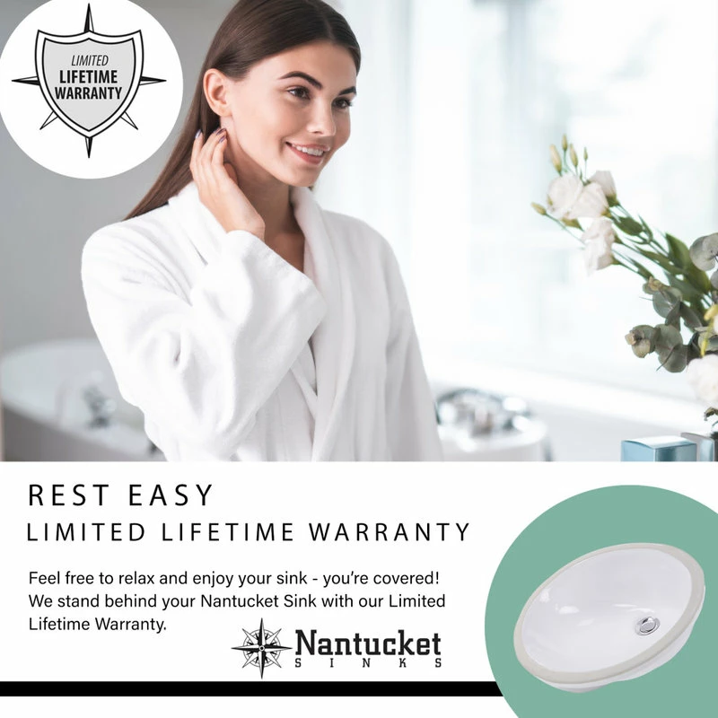 Flash Sale ๐ Nantucket Sinks 18"x12" Glazed Bottom Ceramic Undermount Rectangular Sink ๐ 9 Flash Sale ๐ Nantucket Sinks 18"x12" Glazed Bottom Ceramic Undermount Rectangular Sink ๐ - Image 7