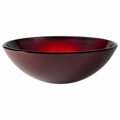 Outlet 🎉 Kraus USA, Inc. Irruption Red 16 1/2" Glass Vessel Bathroom Sink 🔥