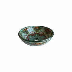 Best deal 🧨 Fine Crafts & Imports Green Greca Round Ceramic Talavera Vessel Sink ✨
