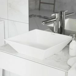 Promo ๐ Swiss MadisonSt. Tropez Square Ceramic Vessel Sink ๐ฏ