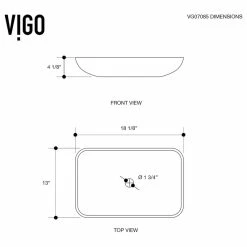 Best Sale ๐ VIGO Rectangular Titanium Glass Vessel Bathroom Sink ๐ 15 Best Sale ๐ VIGO Rectangular Titanium Glass Vessel Bathroom Sink ๐ -Bathroom Sinks Shop ee2100450f59fa4e 9257 w800 h800 b1 p0