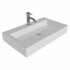 Outlet ✨ Badeloft USA, LLC Badeloft Stone Resin Countertop Sink, Glossy White, Large 👏