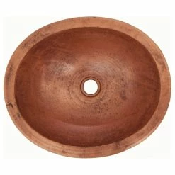 Flash Sale 🎉 Color Y Tradicion Mexican Copper Sink Drop-In Bathroom Sinks 16"x13" Natural Patina 🔥