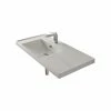 Deals 🔥 Scarabeo Ceramiche Rectangular White Ceramic Self Rimming Or Wall Mounted Bathroom Sink, One Hole 🎁 -Bathroom Sinks Shop efe1deff03d9607d 6444 w800 h800 b1 p0