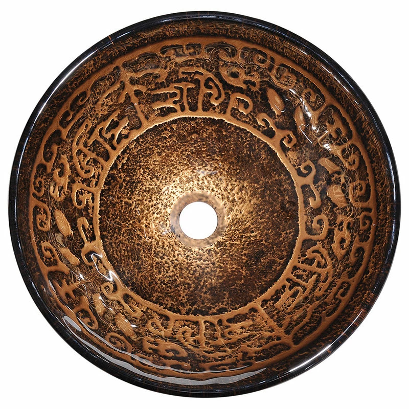 Cheap ๐ Yescom Bathroom Tempered Glass Round Vessel Sink Antique Totem Vanity Home Bowl Basin ๐ 4 Cheap ๐ Yescom Bathroom Tempered Glass Round Vessel Sink Antique Totem Vanity Home Bowl Basin ๐ - Image 2