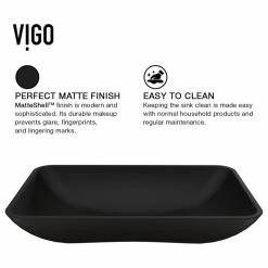 Budget ⌛ VIGO Black Hadyn MatteShell Vessel Bathroom Sink ❤️ -Bathroom Sinks Shop f5019ffe0e9ed8a0 7313 w800 h800 b1 p0
