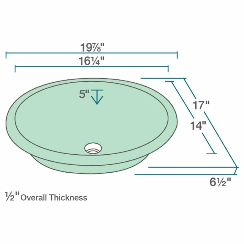 Deals ๐งจ MR Direct Sinks And Faucets UGM-Emerald Undermount Glass Bathroom Sink ๐ 4 Deals ๐งจ MR Direct Sinks And Faucets UGM-Emerald Undermount Glass Bathroom Sink ๐ - Image 2