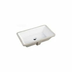 Wholesale ✔️ Contempo Living Rectrangle Undermount Large Ceramic Lavatory Vanity Bathroom Sink Pure White, 21 🎉