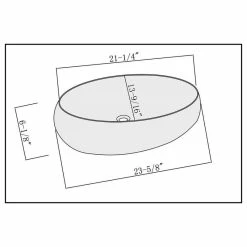 Best Sale 👏 Fine Fixtures White Vitreous China Bulging Oval Vessel Sink 💯 -Bathroom Sinks Shop f7f181ad0cdc4308 5195 w800 h800 b1 p0