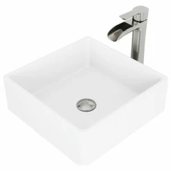 Brand new ❤️ VIGO Bavaro Matte Stone Vessel Sink And Niko Faucet Set 🎉 -Bathroom Sinks Shop f9d1c3a80e9ed8bd 2981 w800 h800 b1 p0