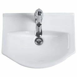 Cheapest 🤩 Renovators Supply Manufacturing White Ceramic Small Wall Mount Bathroom Sink 17.75" Arc Basin With Overflow 😀 -Bathroom Sinks Shop fab1fbf90f3bfc10 0209 w800 h800 b1 p0