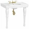 Best Sale ✔️ Renovators Supply Manufacturing White Belle Epoque 36" Console Bathroom Sink With 2 Spindle Legs And Overflow 😀 -Bathroom Sinks Shop fc71fd440af33178 0811 w800 h800 b1 p0