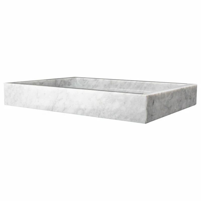 Cheap ๐ Eden Bath - Vessel Sinks Modern Natural Stone Rectangular Bathroom Vessel Sink, 22"x16", White Carrara Ma โจ 7 Cheap ๐ Eden Bath - Vessel Sinks Modern Natural Stone Rectangular Bathroom Vessel Sink, 22"x16", White Carrara Ma โจ - Image 5