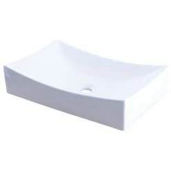 Brand new โ Novatto Modern White Porcelain Vessel Sink ๐