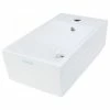 Promo 🔥 Renovators Supply Manufacturing Small Countertop Vessel Sink White Rectangular Vitreous China Scratch Resistant ⭐ -Bathroom Sinks Shop ffd16af40f3bfc5a 0376 w800 h800 b1 p0