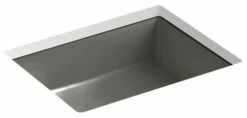 Hot Sale 👏 Kohler Verticyl Rectangle Under-Mount Bathroom Sink, Thunder Grey 🧨