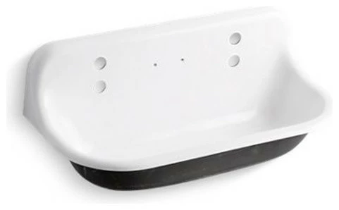 Hot Sale ๐งจ Kohler Brockway 3' Wall-Mounted Wash Sink With 2 Faucet Holes, White ๐ฅ 3 Hot Sale ๐งจ Kohler Brockway 3' Wall-Mounted Wash Sink With 2 Faucet Holes, White ๐ฅ