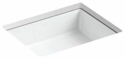 Flash Sale ⌛ Kohler Verticyl Rectangle Under-Mount Bathroom Sink, White ⌛
