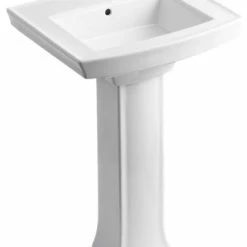 Top 10 🎁 Kohler Archer Pedestal Bathroom Sink With Single Faucet Hole, White 🌟