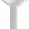 New 👍 Kohler Veer 21" Pedestal Bathroom Sink With Single Faucet Hole, White 🌟